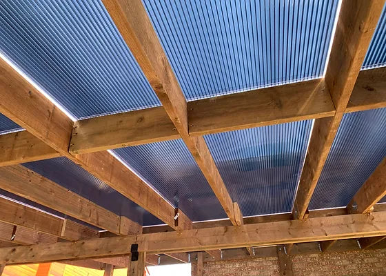 5/16 in. (8 mm) 48 in. x 96 in. Polycarbonate Bronze twin-wall hollow sheet