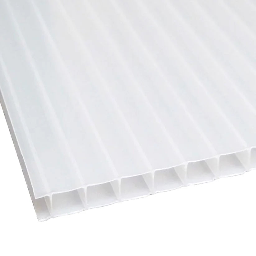 5/16 in. (8 mm) 48 in. x 144 in. Polycarbonate Opal twin-wall hollow sheet