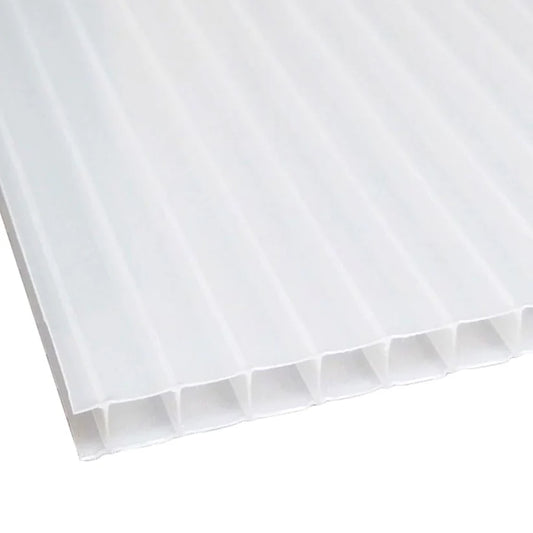 5/16 in. (8 mm) 48 in. x 144 in. Polycarbonate Opal twin-wall hollow sheet