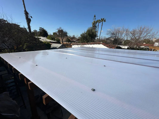 5/16 in. (8 mm) 48 in. x 96 in. Polycarbonate Opal twin-wall hollow sheet