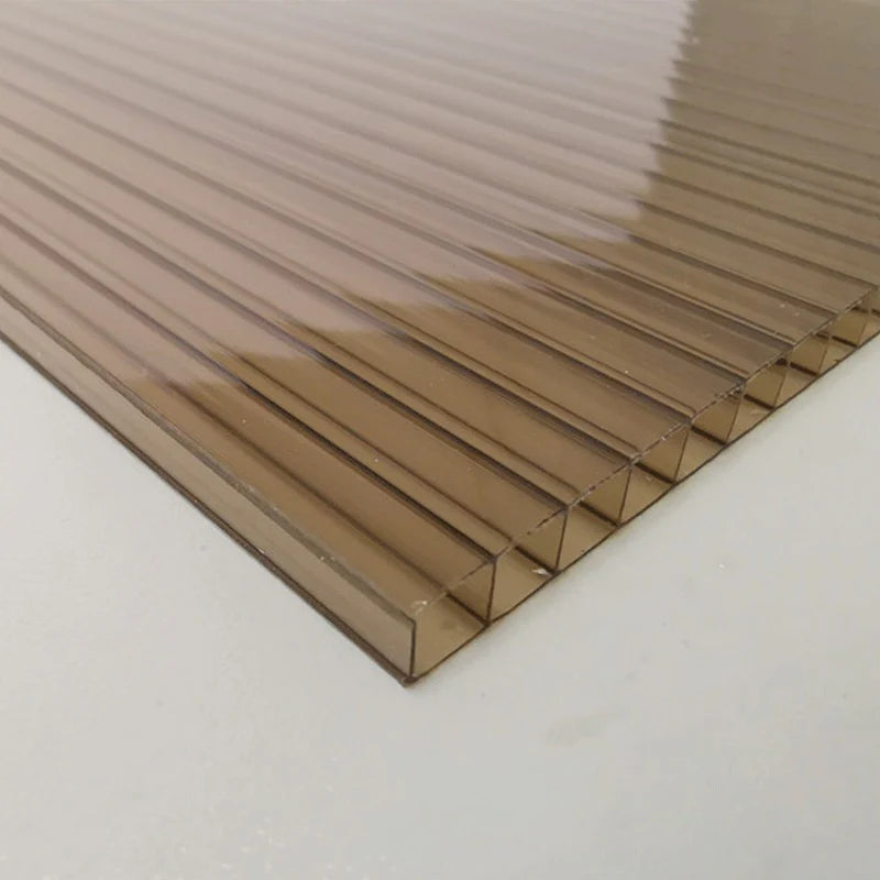 5/16 in. (8 mm) 48 in. x 96 in. Polycarbonate Bronze twin-wall hollow sheet